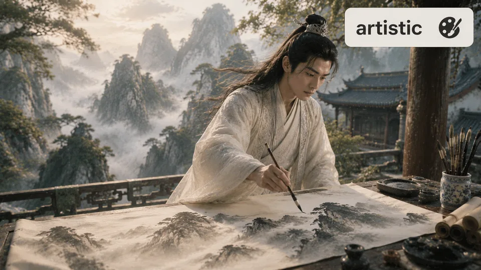 artistic 古风语义配图