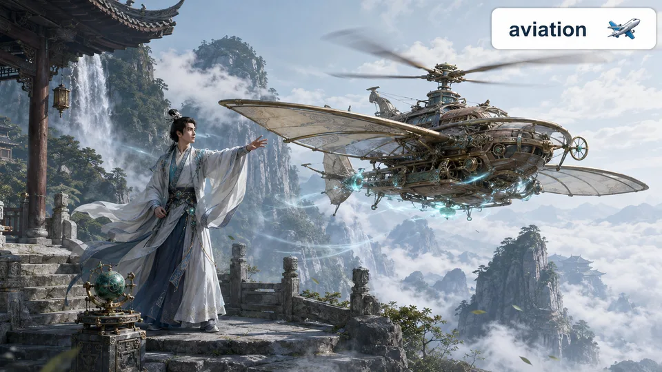 aviation 古风语义配图
