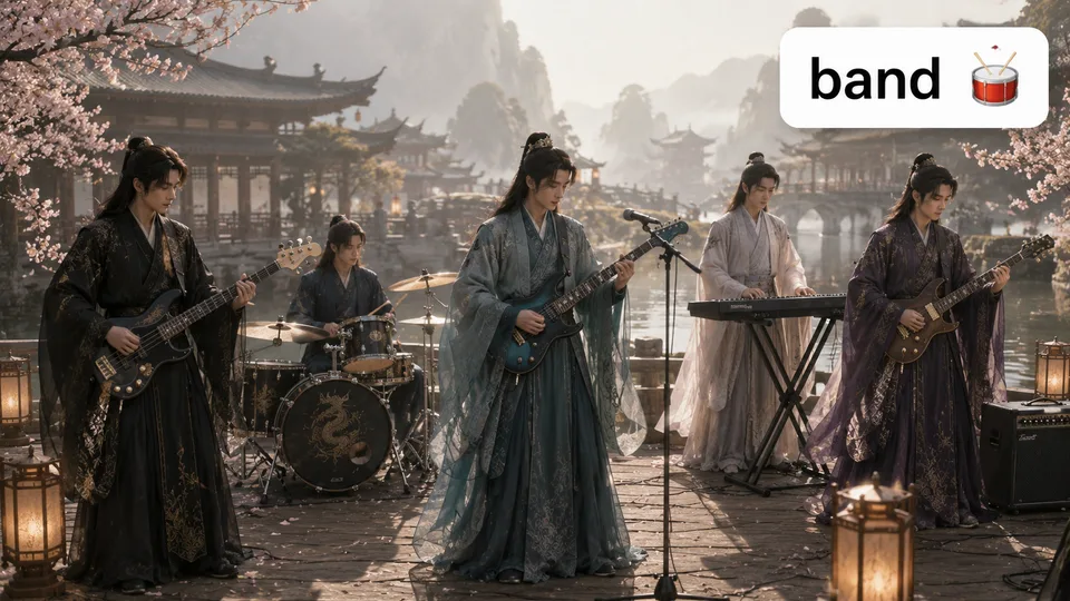 band 古风语义配图