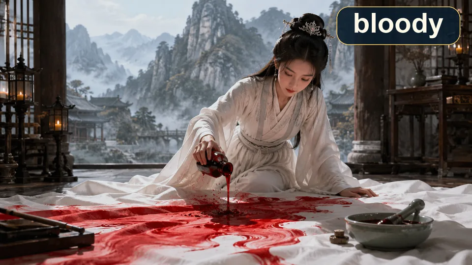 bloody 古风语义配图