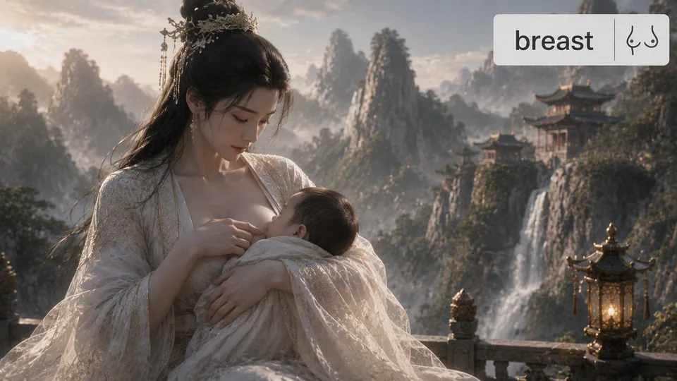 breast 古风语义配图