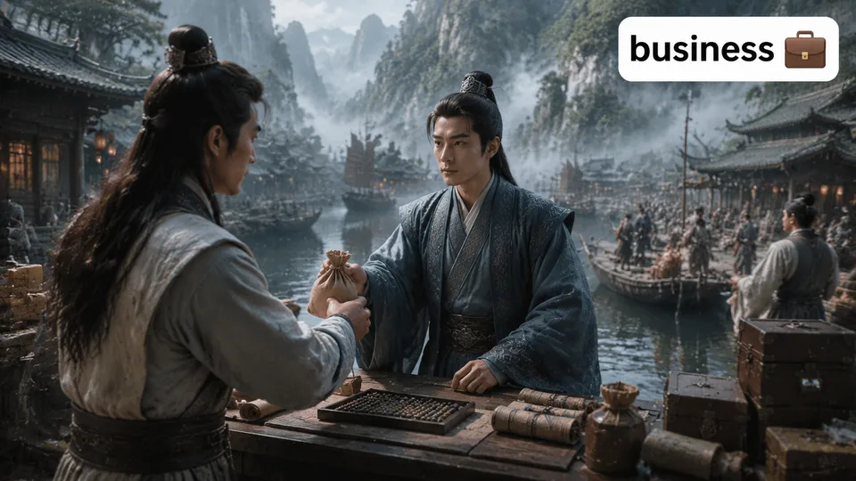 business 古风语义配图