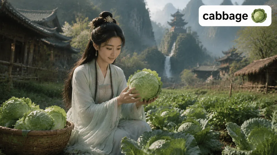cabbage 古风语义配图