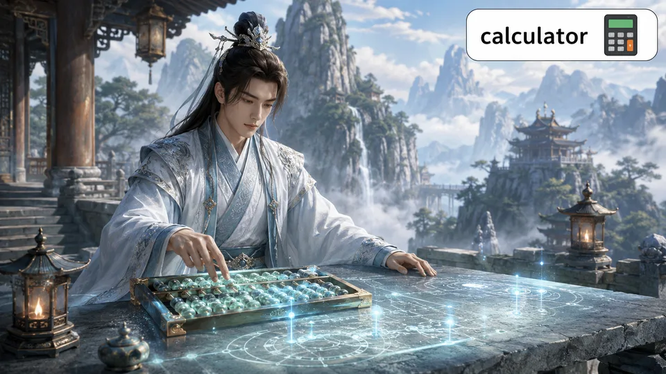 calculator 古风语义配图