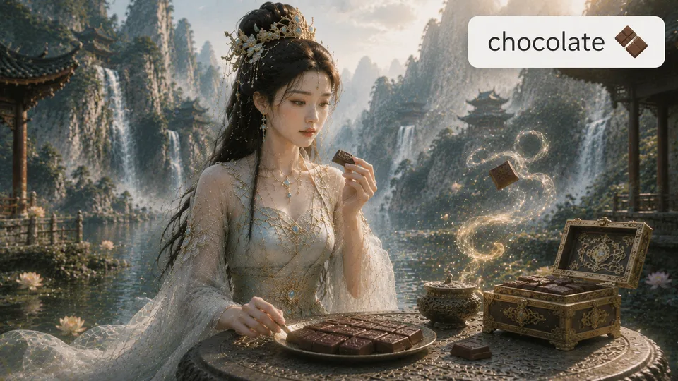 chocolate 古风语义配图