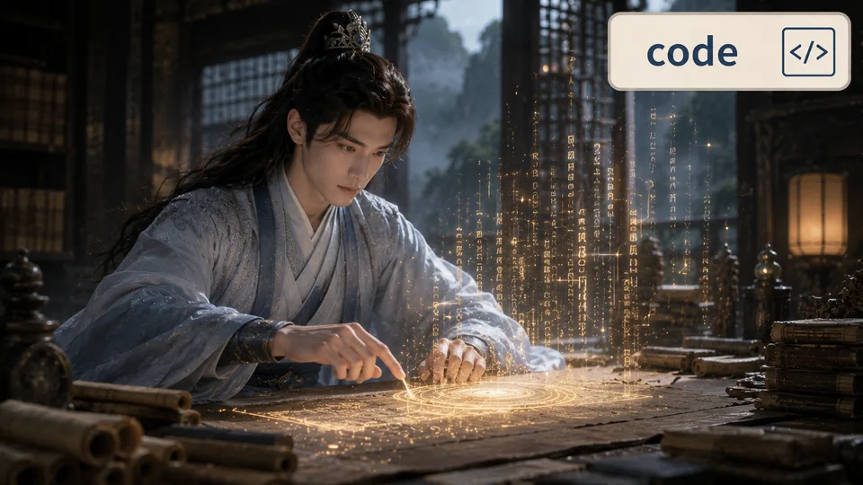 code 古风语义配图