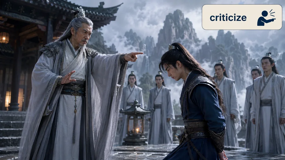 criticize 古风语义配图