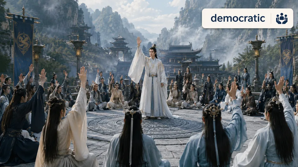 democratic 古风语义配图