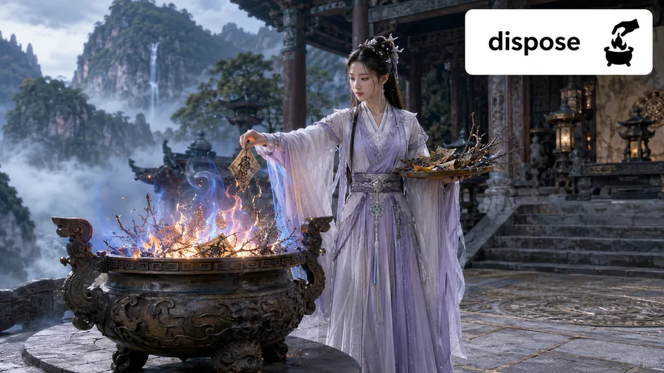 dispose 古风语义配图