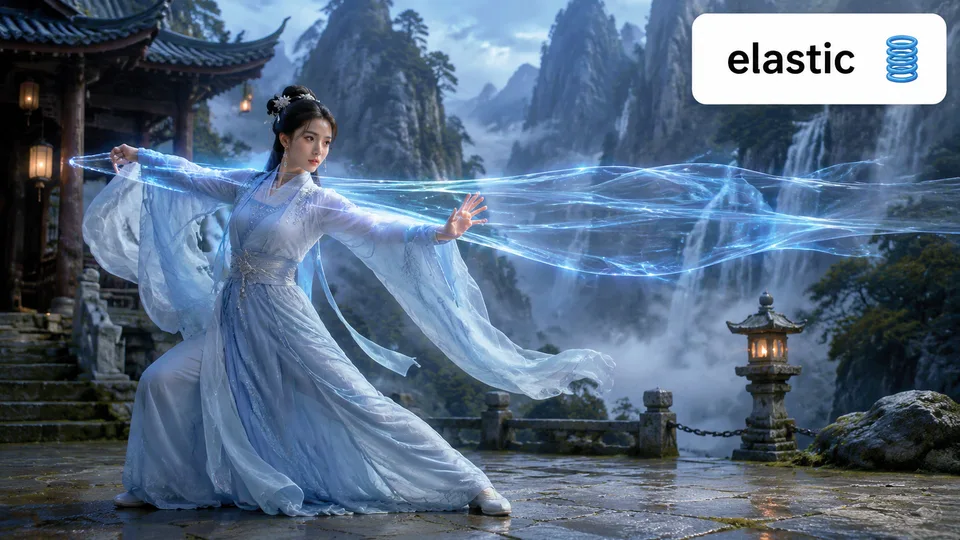 elastic 古风语义配图