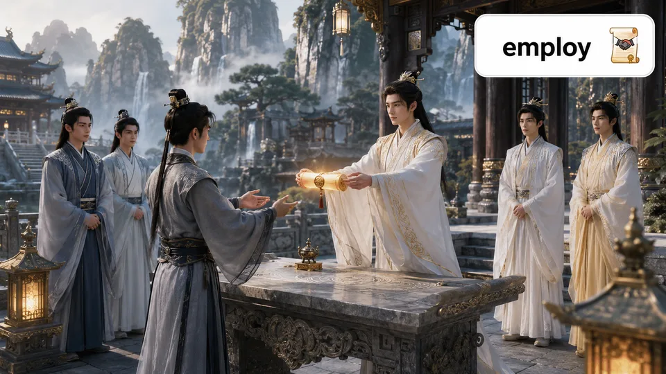 employ 古风语义配图