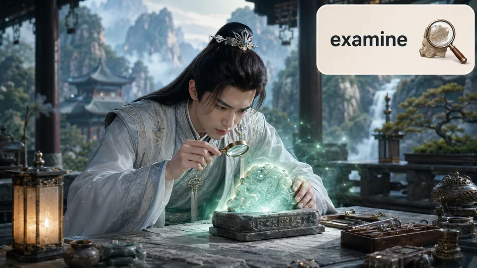 examine 古风语义配图