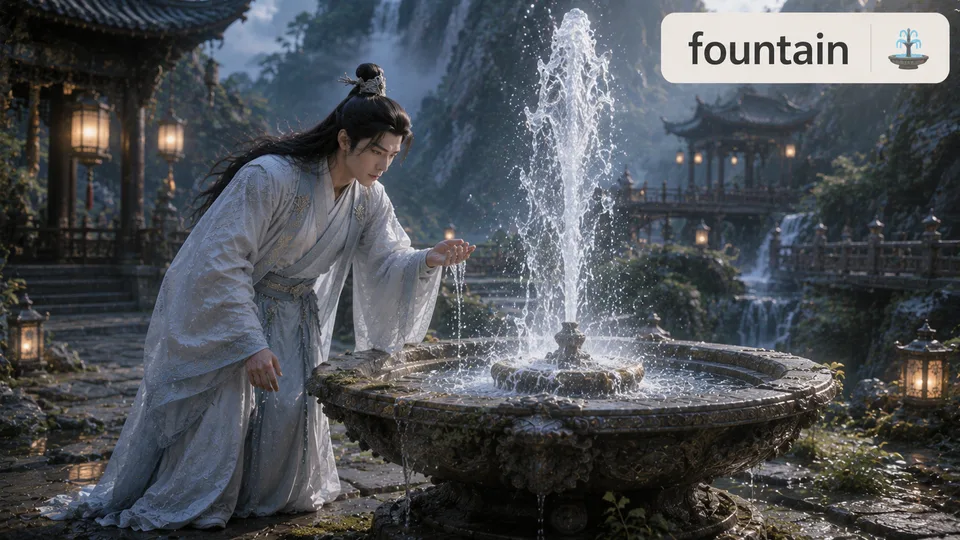 fountain 古风语义配图