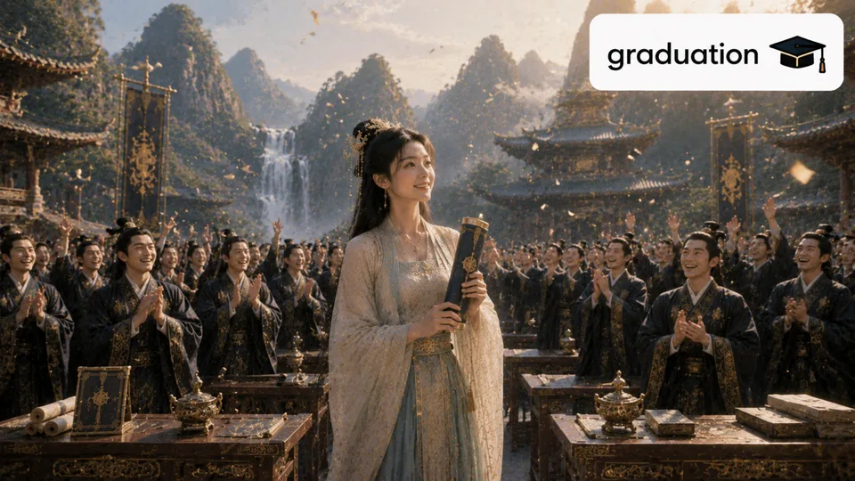 graduation 古风语义配图