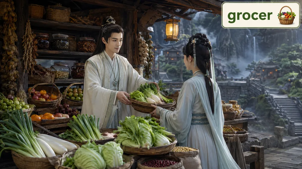 grocer 古风语义配图