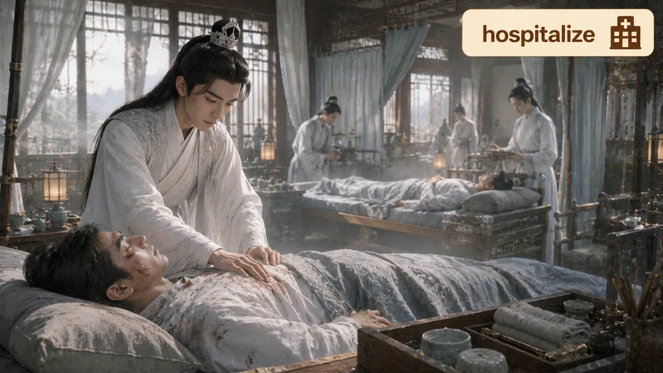 hospitalize 古风语义配图