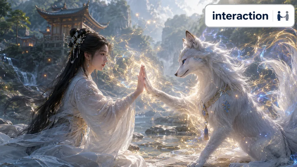 interaction 古风语义配图