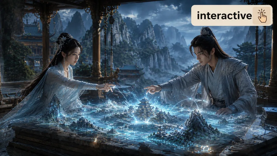 interactive 古风语义配图