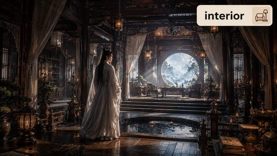 interior 古风语义配图