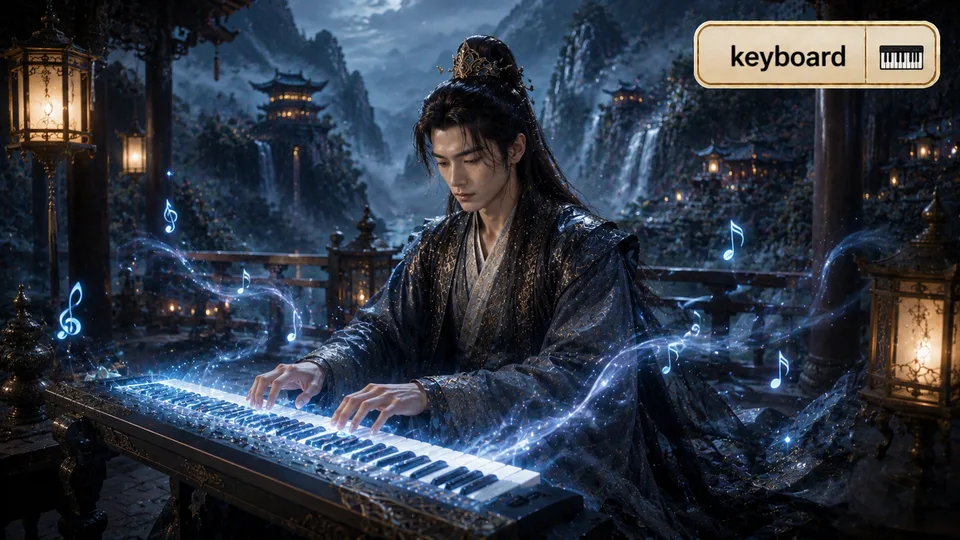 keyboard 古风语义配图
