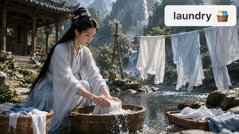 laundry 古风语义配图