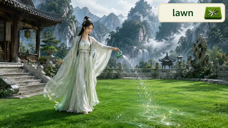 lawn 古风语义配图