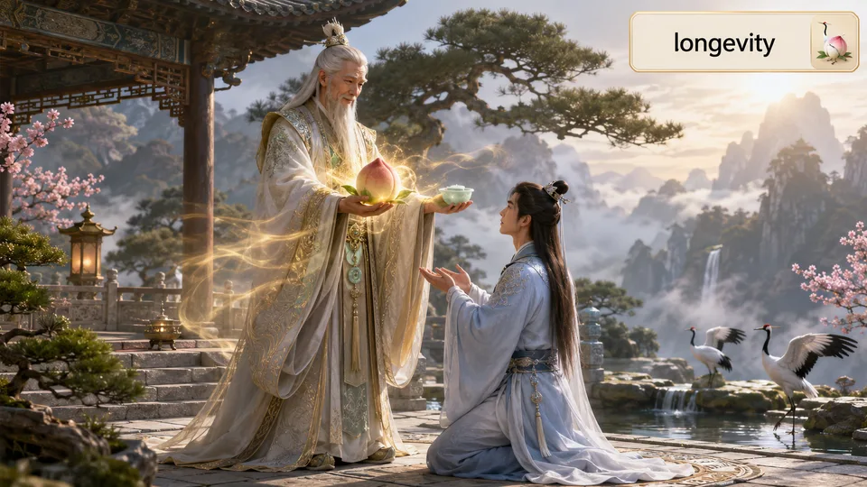 longevity 古风语义配图