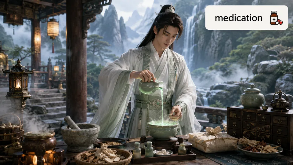 medication 古风语义配图