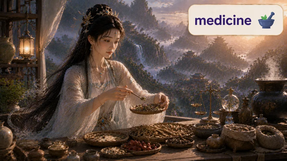 medicine 古风语义配图