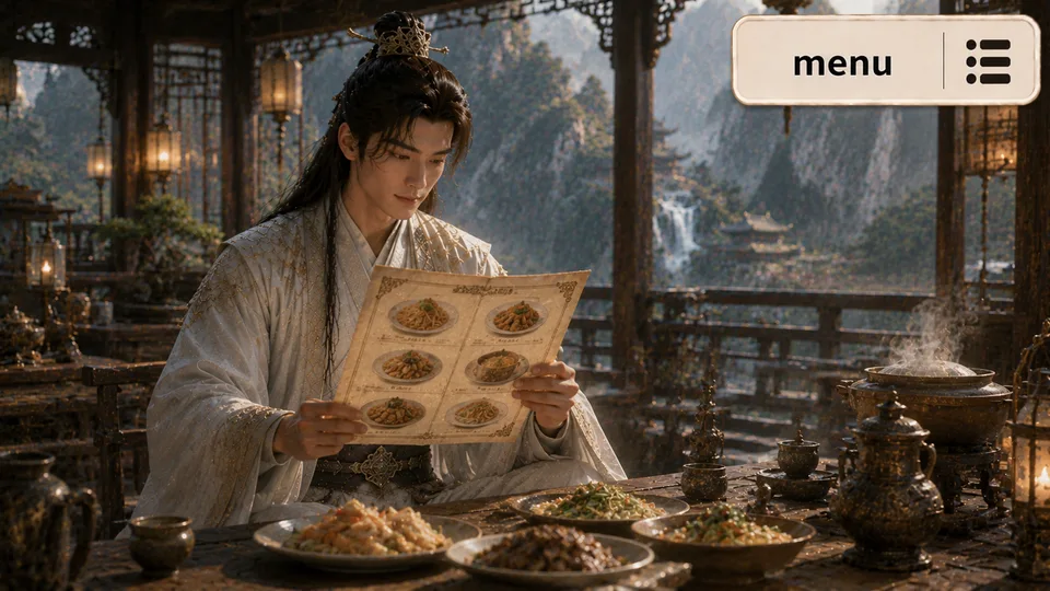 menu 古风语义配图