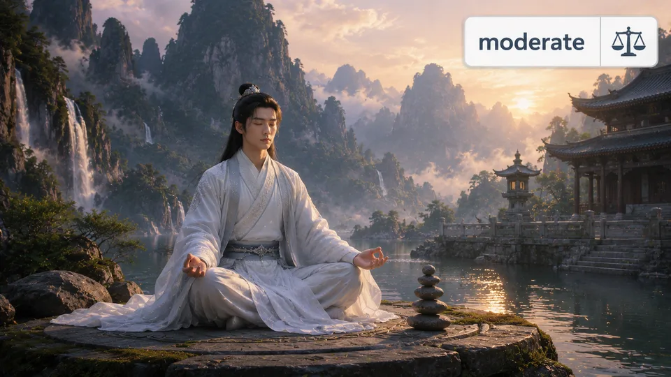 moderate 古风语义配图