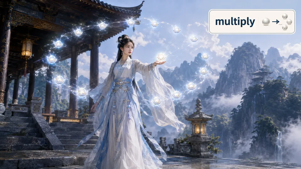 multiply 古风语义配图