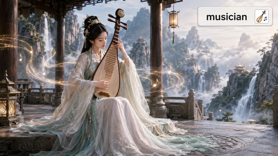 musician 古风语义配图