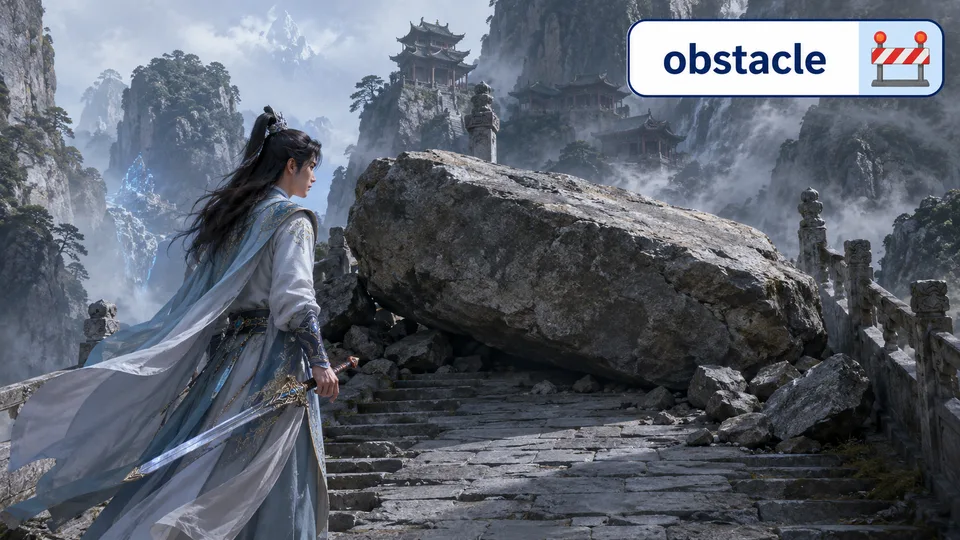 obstacle 古风语义配图