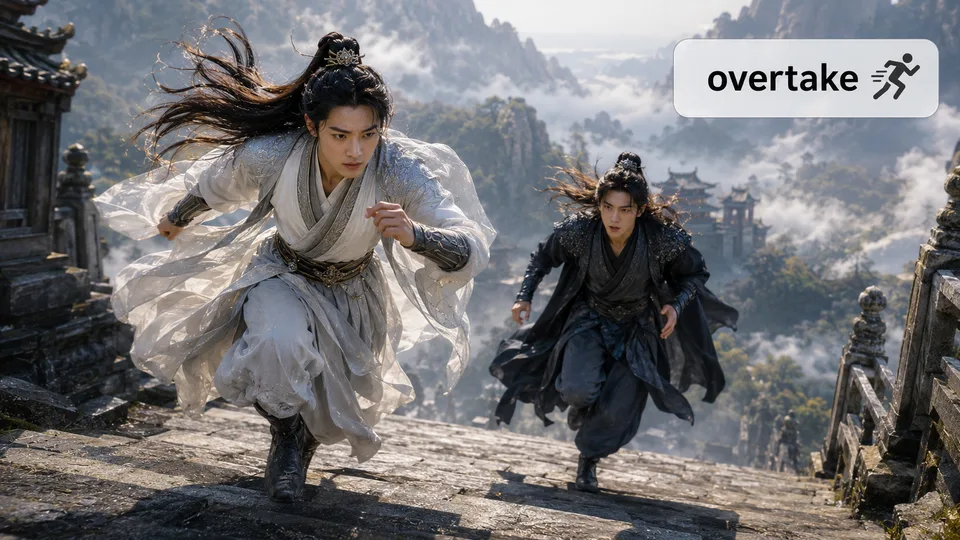 overtake 古风语义配图