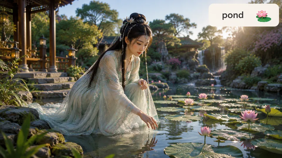 pond 古风语义配图