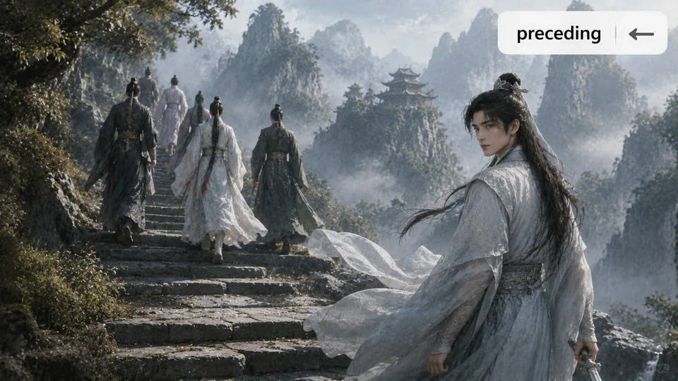 preceding 古风语义配图