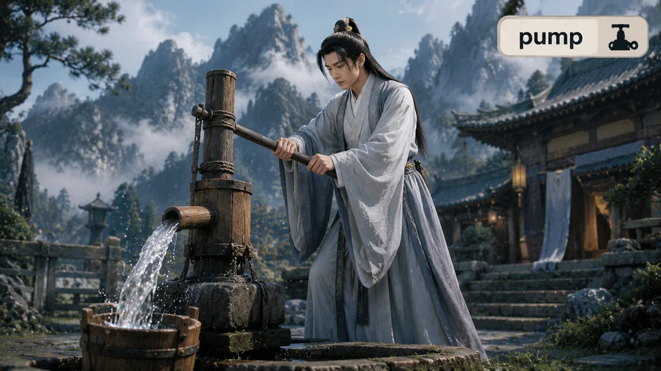 pump 古风语义配图
