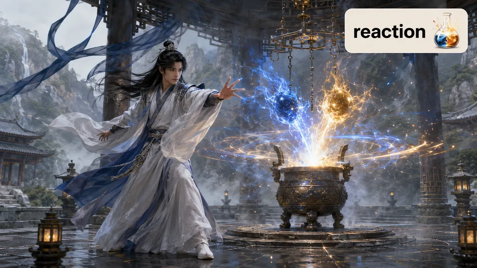 reaction 古风语义配图