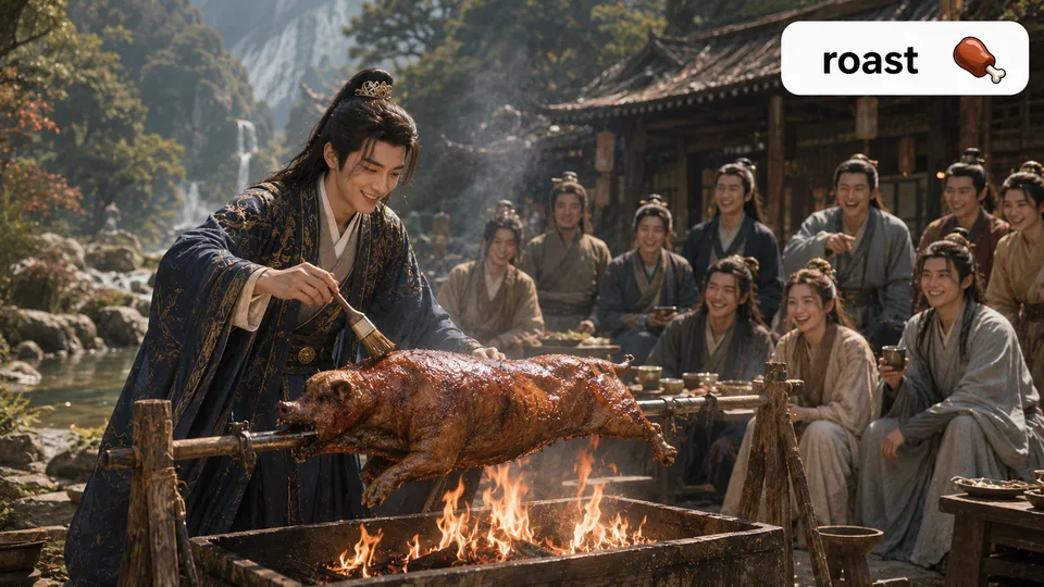 roast 古风语义配图