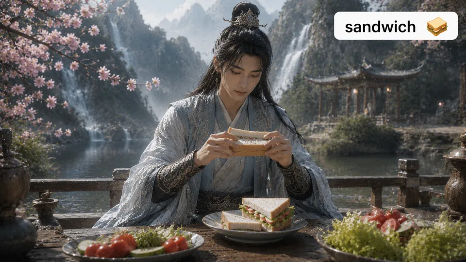 sandwich 古风语义配图