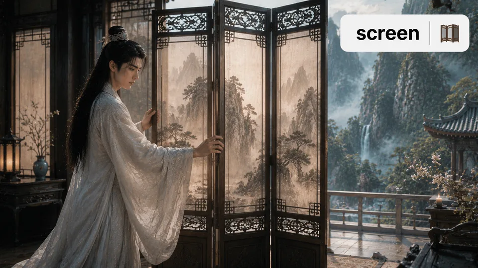 screen 古风语义配图