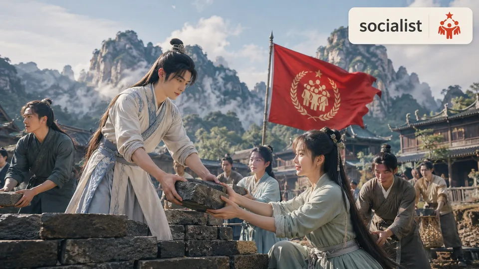 socialist 古风语义配图