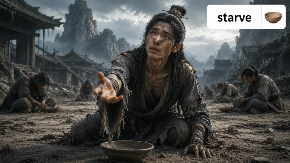 starve 古风语义配图