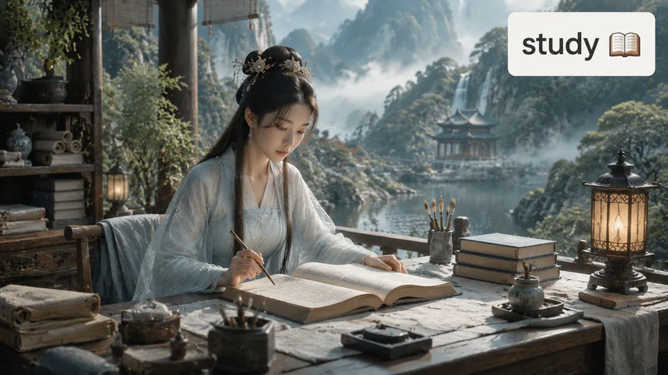 study 古风语义配图