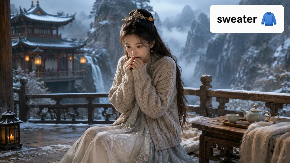 sweater 古风语义配图
