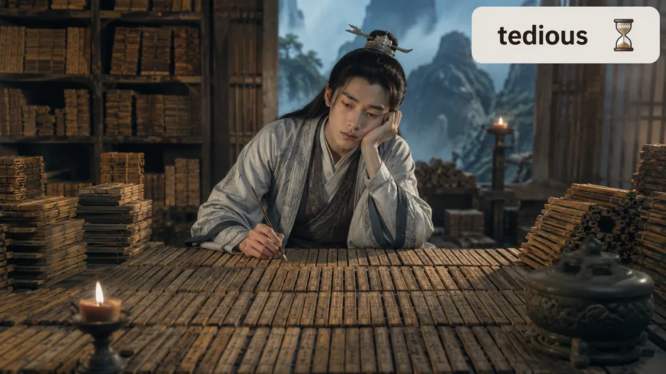 tedious 古风语义配图