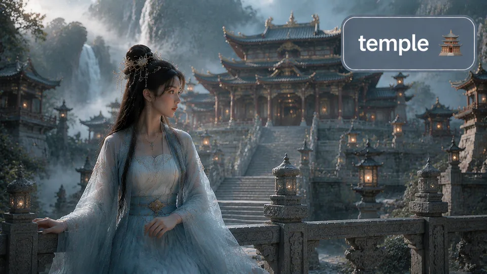 temple 古风语义配图