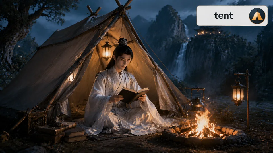 tent 古风语义配图