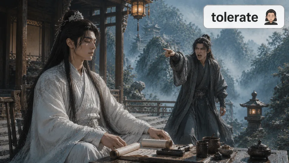 tolerate 古风语义配图
